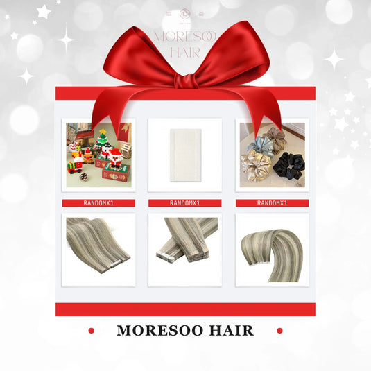 Christmas set  Virgin Tape In Hair Extensions