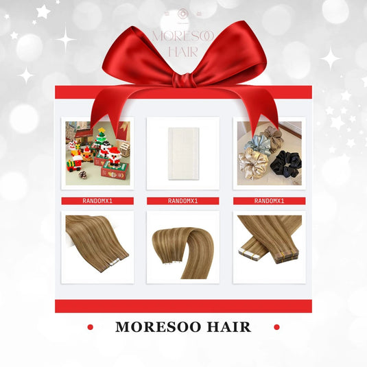 Christmas set Virgin Tape In Hair Extensions