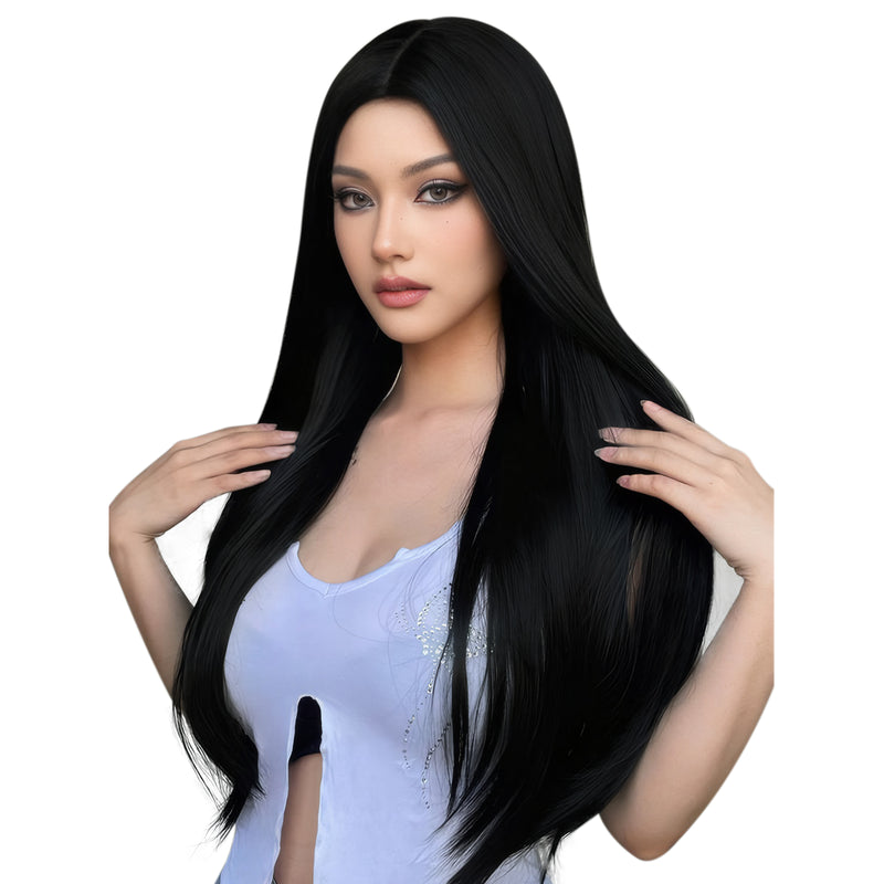 Load image into Gallery viewer, #1 black-sew in-best hair extensions-weft hair extensions-hair extension-how much are hair extensions-genius weft hair extensions-virgin hair-hair extension lengths-real hair extensions-hair extension-hair weft-hair extension- human hair extension
