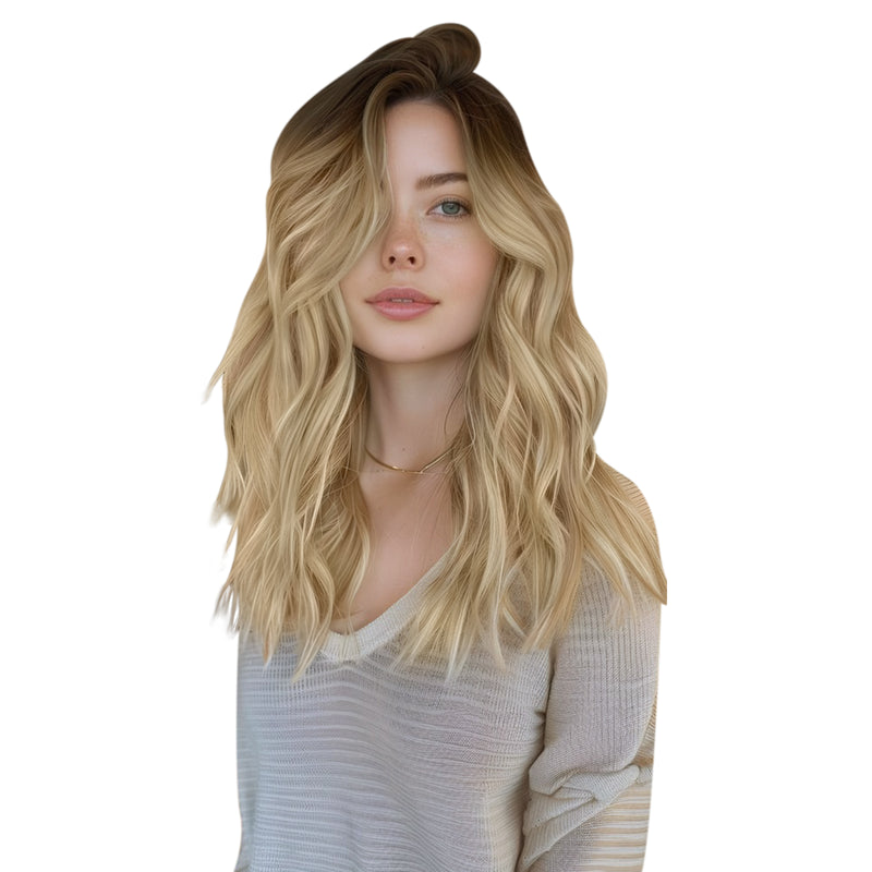 Load image into Gallery viewer, #2-18-22 Brown to Blonde Ombre-hair extensions for short hair-20 inch hair extensions-fusion hair extensions-permanent hair extensions-best hair extensions for fine hair-sew in hair extensions-hair extensions-human hair extensions-weft hair extensions-invisible hair extensions for thin hair
