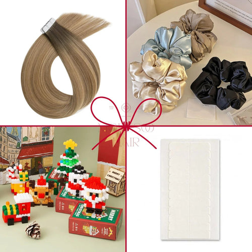 Christmas set Virgin Tape In Hair Extensions #2/4/27-25% OFF CODE:SET25