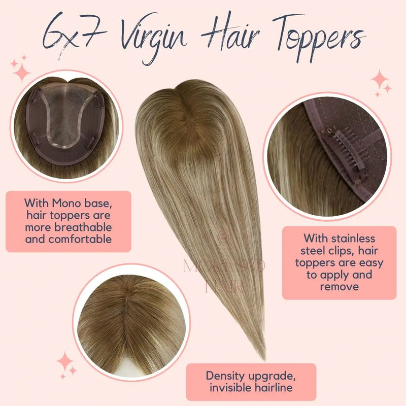 Load image into Gallery viewer, women hair toppers womens hair toppers human hair hair toppers for women best human hair toppers human hair hair toppers clip in hair toppers






