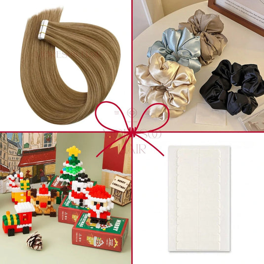 Christmas set Virgin Tape In Hair Extensions #P6/10-25% OFF CODE:SET25