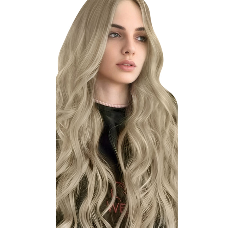 Load image into Gallery viewer, #8-8-613-hair extensions-hair extensions for thin hair-sew in hair extensions-weft hair extensions-human hair extensions-weft hair extensions-hair extension-hair extension lengths-BALAYAGE-GENIUS HAIR EXTENSION-hair weft-BALAYAGE-BLONDE
