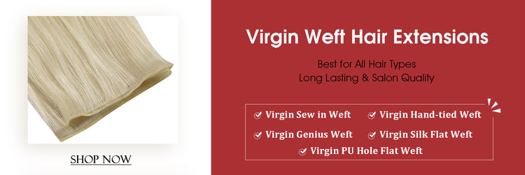 Virgin Hair Wefts Human Hair Bundles Real Soft Hair Long Lasting and Tangle-free