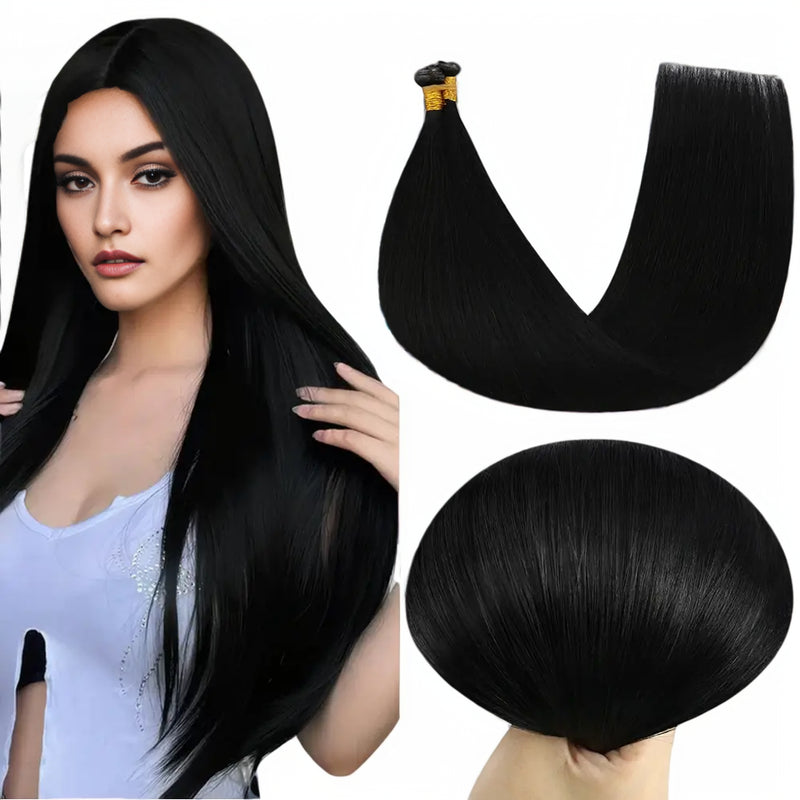 Load image into Gallery viewer, virgin hair-20 inch hair extensions-16 inch hair extensions-thin hair extensions before and after hair
