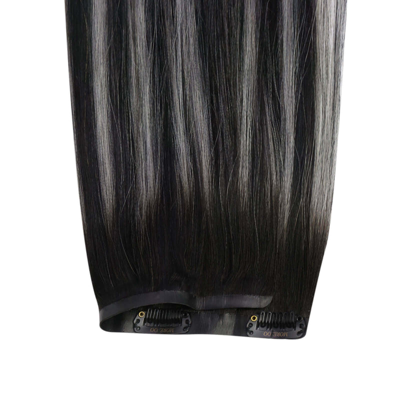 Load image into Gallery viewer, 18inch straight silver with black hair
