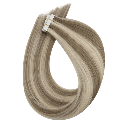 blonde tape -ins human hair