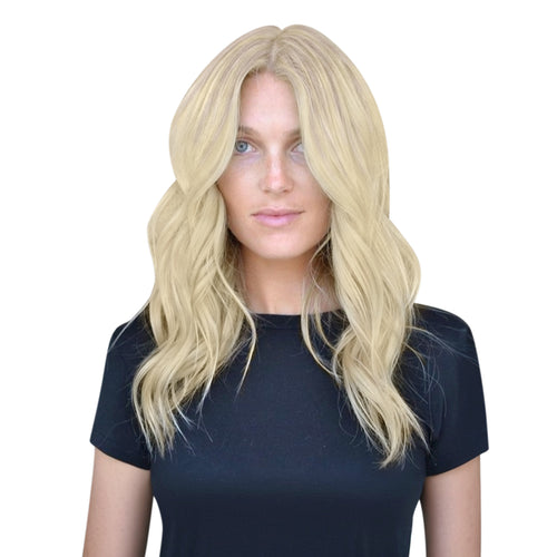 Moresoo Virgin Hand Tied Real Human Sew In Weft Blonde Balayage Hair (#NORDIC)