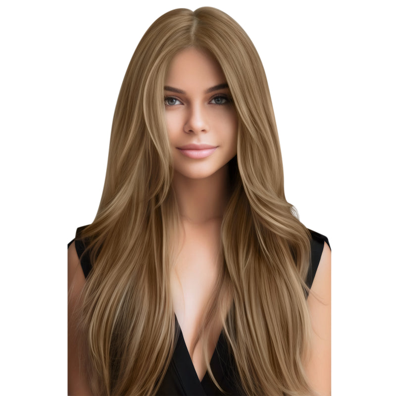 Load image into Gallery viewer, #P6-10-invisible hair extensions-extensions for thin hair-real human hair extensions-24 inch hair extensions-long hair extensions-22 inch hair extensions-chestnut brown-best hair extensions-weft hair extensions-hair extension-how much are hair extensions-thin hair extensions before and after-virgin hair-hair extension lengths-Brown-real human hair-
