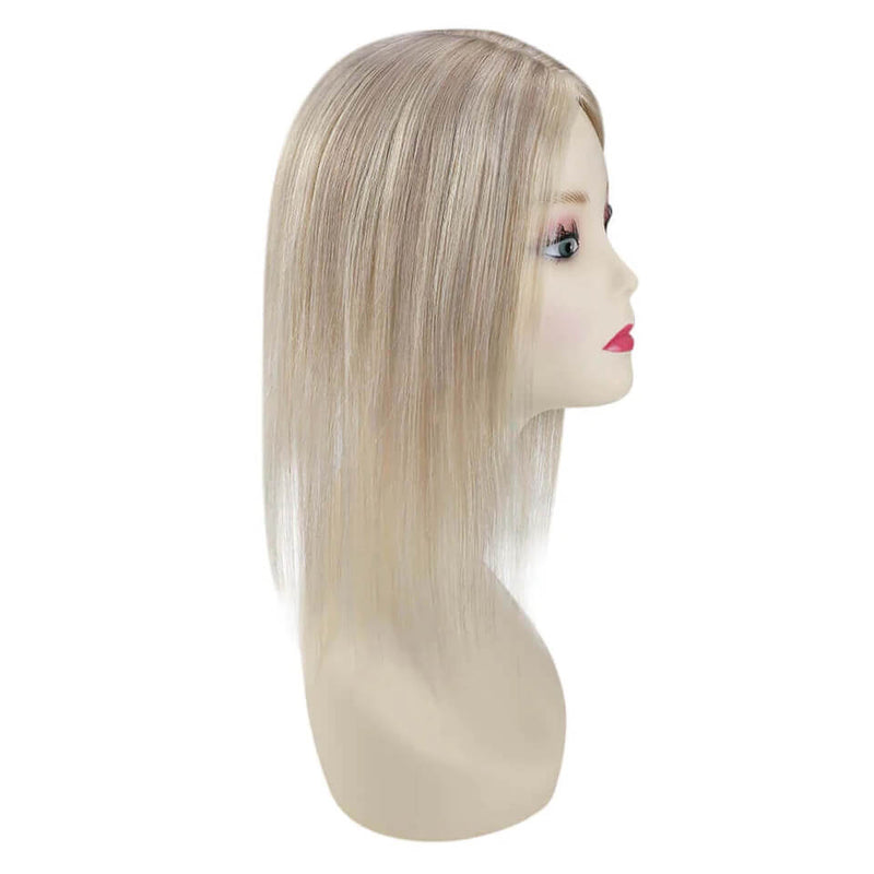 Load image into Gallery viewer, straight hair topper 16inch blonde
