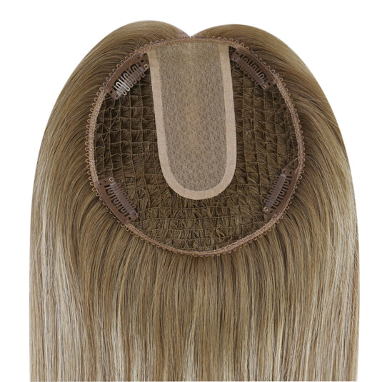 virgin hair topper for short hair hair topper clip in hair piece topper Moresoo hair topper straight blonde hair short hair toppers natural hair toppers for thinning hair crown hair toppers for thin hair women hair toppers human hair hair toppers for women best human hair toppers
