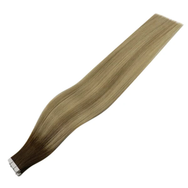 Virgin Tape in Hair Extensions Human Hair Straight  Skin Weft Tape in Extensions for Wom