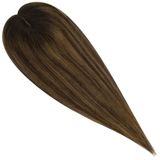 Topper human hair virgin hairpiece