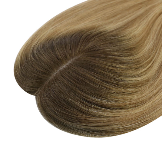 hair topper real hair balayage color 6*7inch base virgin topper short hair toppers natural hair toppers for thinning hair crown hair toppers for thin hair women hair toppers human hair hair toppers for women best human hair toppers
