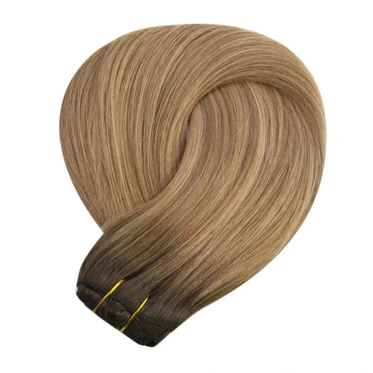 Clip in Hair Extensions Virgin Human Hair Balayage Color