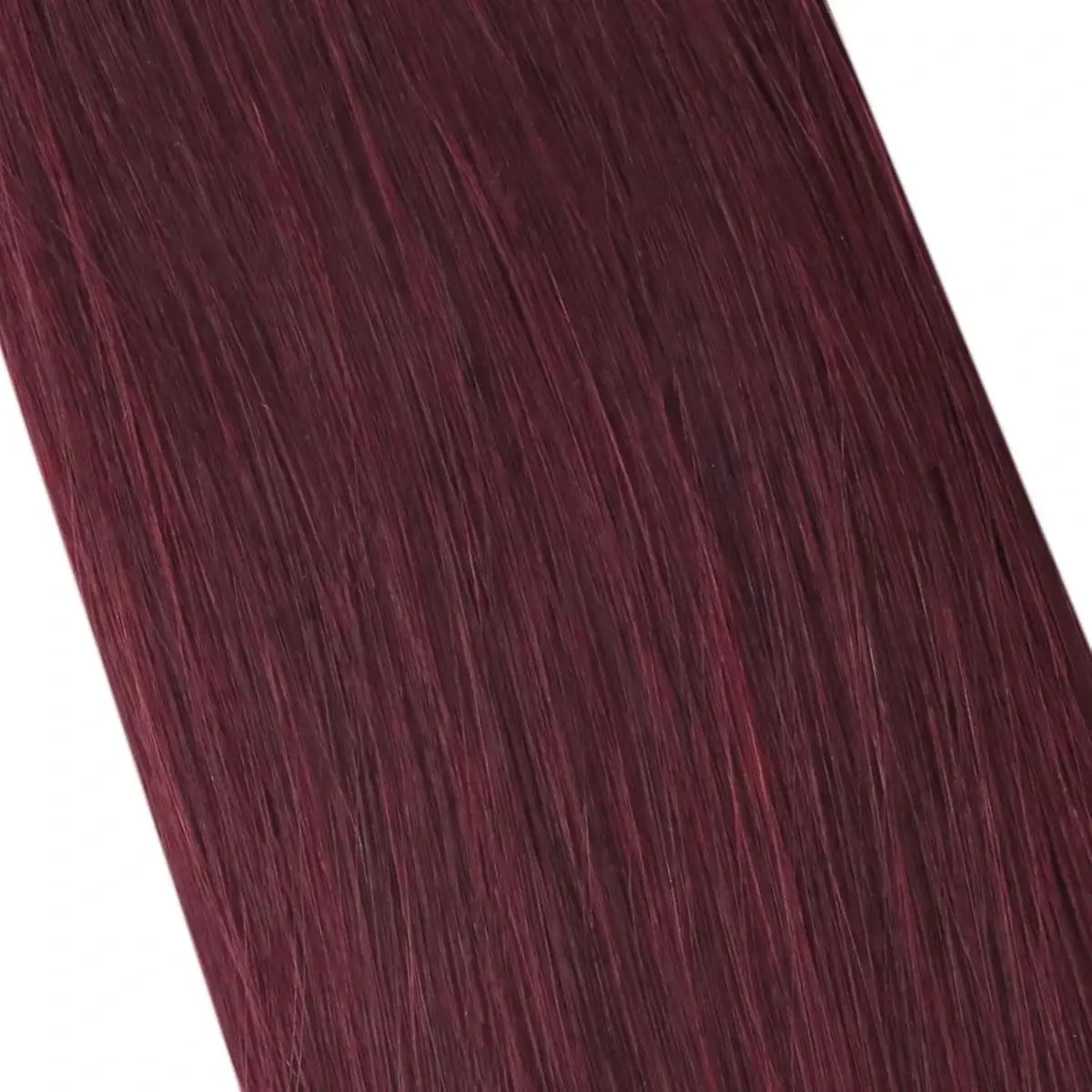 Moresoo Remy Clip In Brazilian Human Hair Extension Dark Red(#99J)