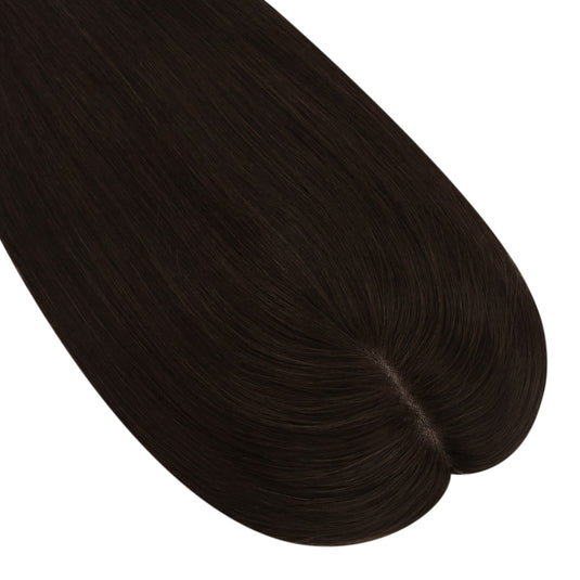 crown topper for thinning hair virgin human hair