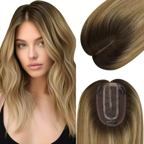 hair topper mono base human hair