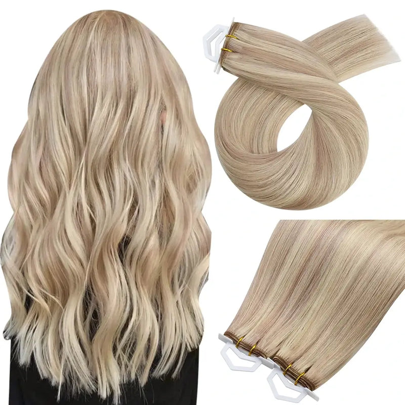 Load image into Gallery viewer, Moresoo Highlight Virgin Bundles Sew In Weft Human Hair Extensions (#18/613)
