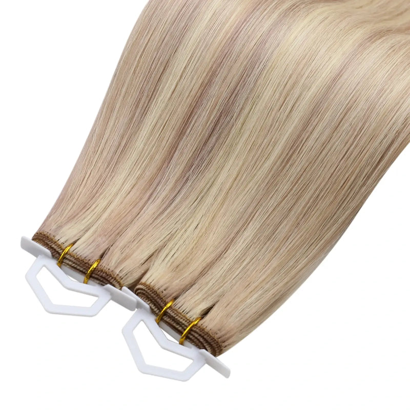 Load image into Gallery viewer, Moresoo Highlight Virgin Bundles Sew In Weft Human Hair Extensions (#18/613)
