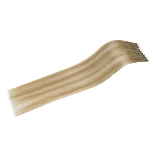 blonde long hair extensions for women in summer-virgin hair tape-ins seamless blend in your own hair real human hair