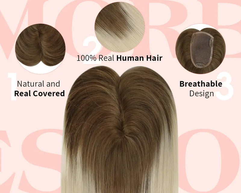 Load image into Gallery viewer, 100% real human hair-crown hair-hair crown-human hair toppers for women
