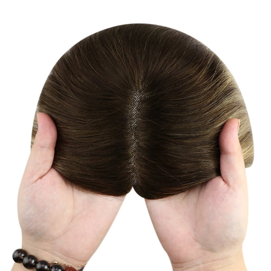 breathable mono human hair topper