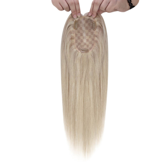 blonde hair topper for women