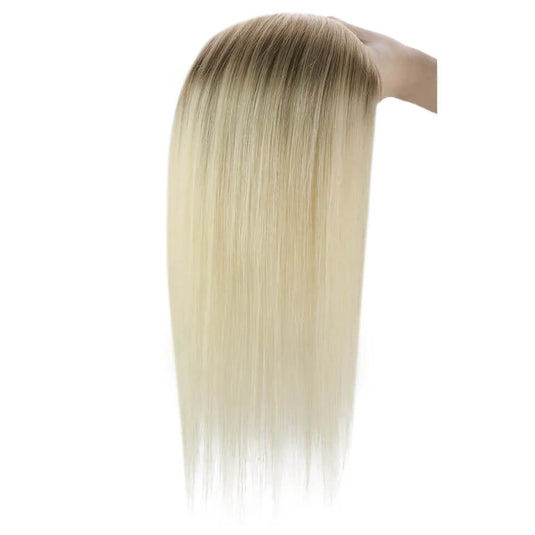 Moresoo topper human hair straight hair