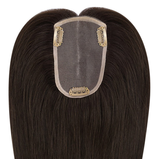 mono hair topper darkest brown