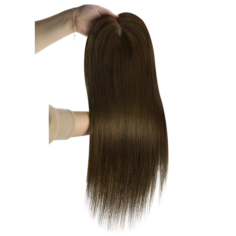 Load image into Gallery viewer, large base human hair topper straight hair topper
