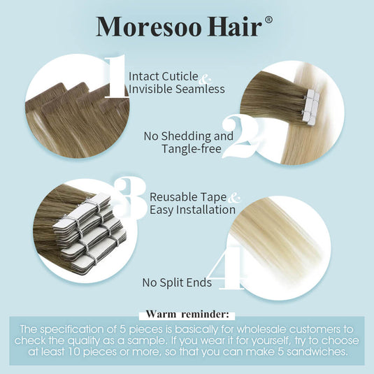 invisible seamless tape in extensions-highlights hair blonde-straight blonde hair-blonde hair with blonde highlights-natural hair extensions-natural platinum blonde hair-hair extensions human hair-light blond hair-fair hair
