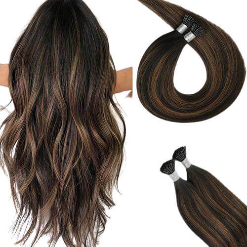 moresoo keratin tip hair extensions