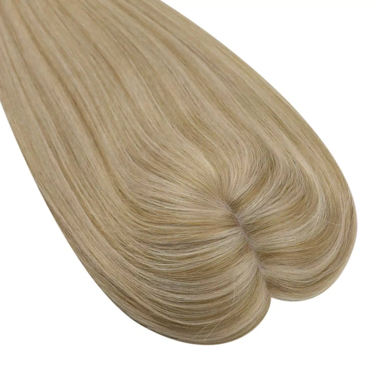 straight human hair topper