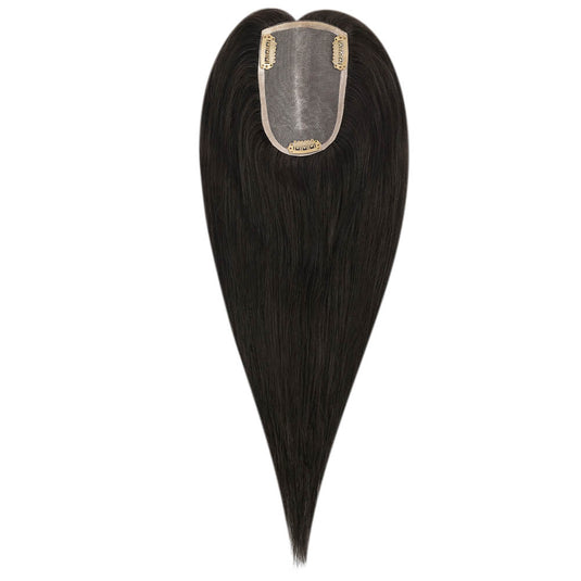 remy human hair topper breathble