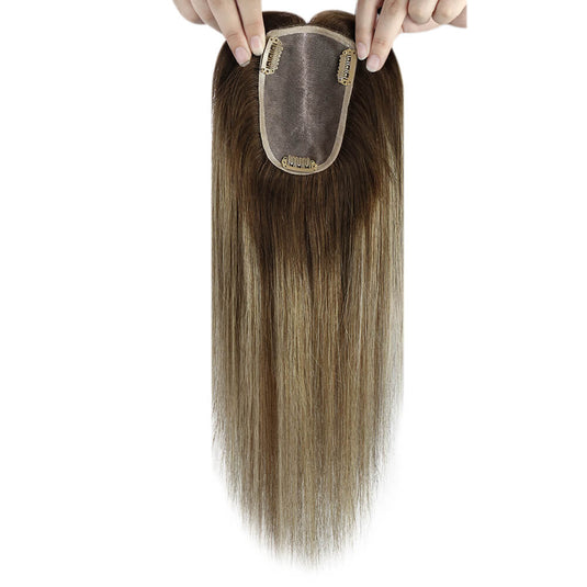 mono human hair topper straight