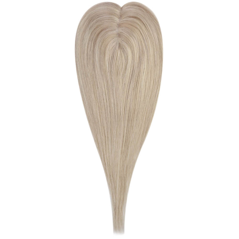 Load image into Gallery viewer, Moresoo 3*5inch Hair Topper For Women Remy Hair Highlight Blonde (#18P613)
