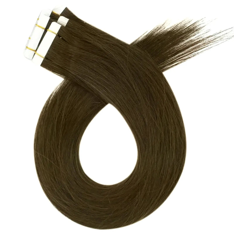 Load image into Gallery viewer, seamless medium brown tape in, 22-inch medium brown hair extensions, 14-inch virgin hair tape in extensions, medium brown hair extensions, high-quality tape in extensions for brown hair, 16-inch seamless medium brown tape in, smooth invisible tape extensions, tape in extensions for medium brown hair
