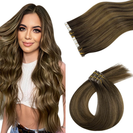 brown hair tape ins virgin injected tape in extensions-balayage on brown hair-brown hair balayage-balayage on dark brown hair-blonde balayage on brown hair-balayage hair brown-brown hair with blonde balayage-subtle balayage dark brown hair