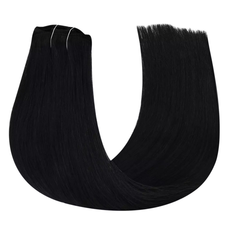 Load image into Gallery viewer, High Quality Clip In Virgin Human Hair Extension Jet Black #1
