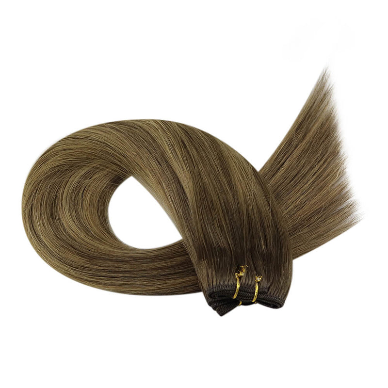 Load image into Gallery viewer, hair weft bundles human soft hair-real human hair extensions-how do hair extensions work-extensions for thin hair-babe hair extensions-extensions for short hair
