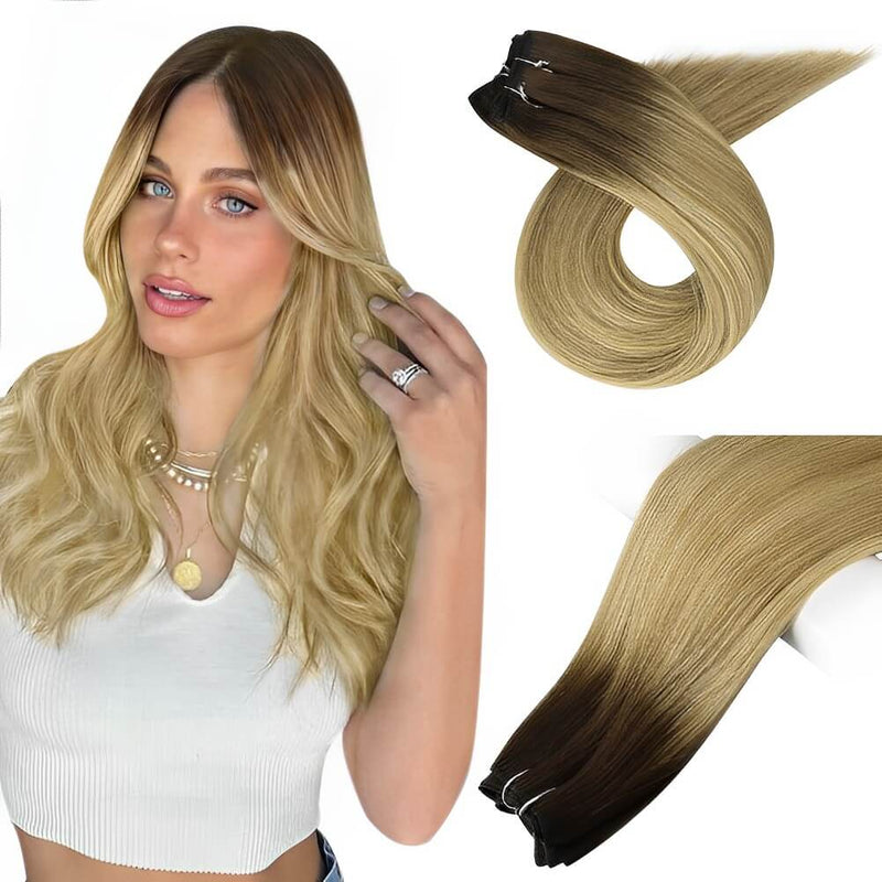 Load image into Gallery viewer, sew in hair weft bundles virgin human extensions-18 inch hair extensions-extensions for hair-virgin hair-virgin hair bundles-real human hair extensions-human hair bundles
