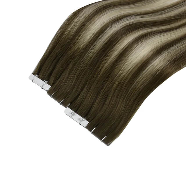 Load image into Gallery viewer, Seamless Tape Hair Extensions-babe hair extensions-extensions for short hair-how to braid in hair extensions-sewn in hair extensions
