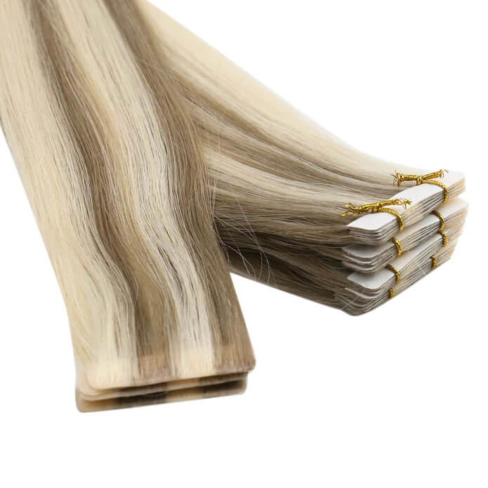 Load image into Gallery viewer, tape in human hair extensions-real human hair extensions-human hair bundles-human hair extensions-human hair-real human hair extensions-what is virgin hair

