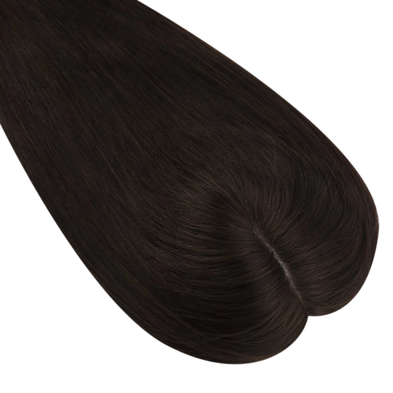 Load image into Gallery viewer, 18inch brown topper human hair
