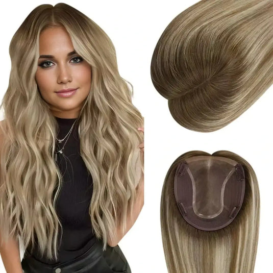 premium quality virgin hair womens hair topper human hair topper virgin hair thick and fuller topper hair hair topper virgin human hair Moresoo hair topper virgin human hair brown straight suitable for thinning hair hair topper hair topper for thinning crown hair topper for women human hair topper hair piece topper hair best hair topper 