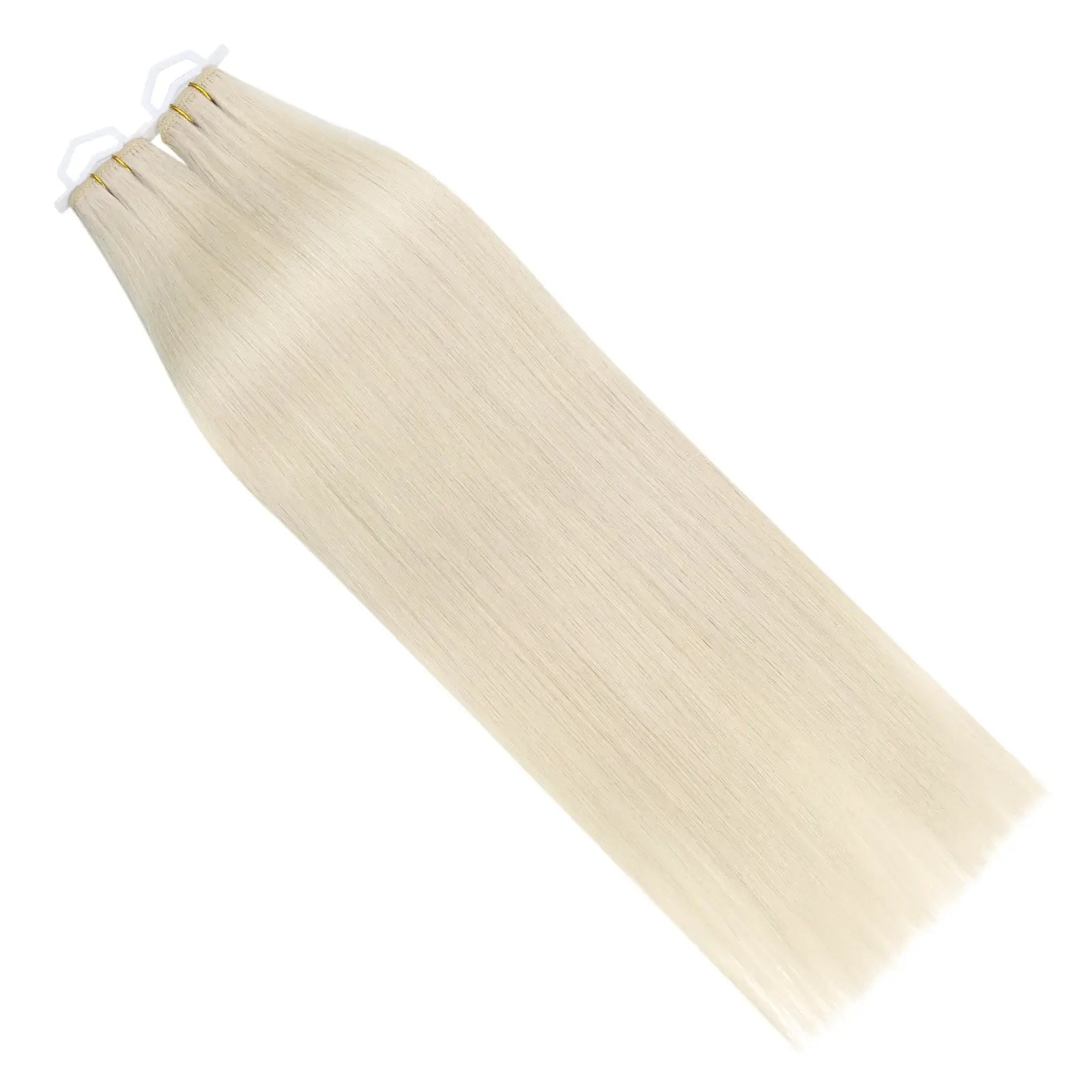 Moresoo White Blonde Virgin Bundles Weft Sew In Human Hair Wefts (#1000)