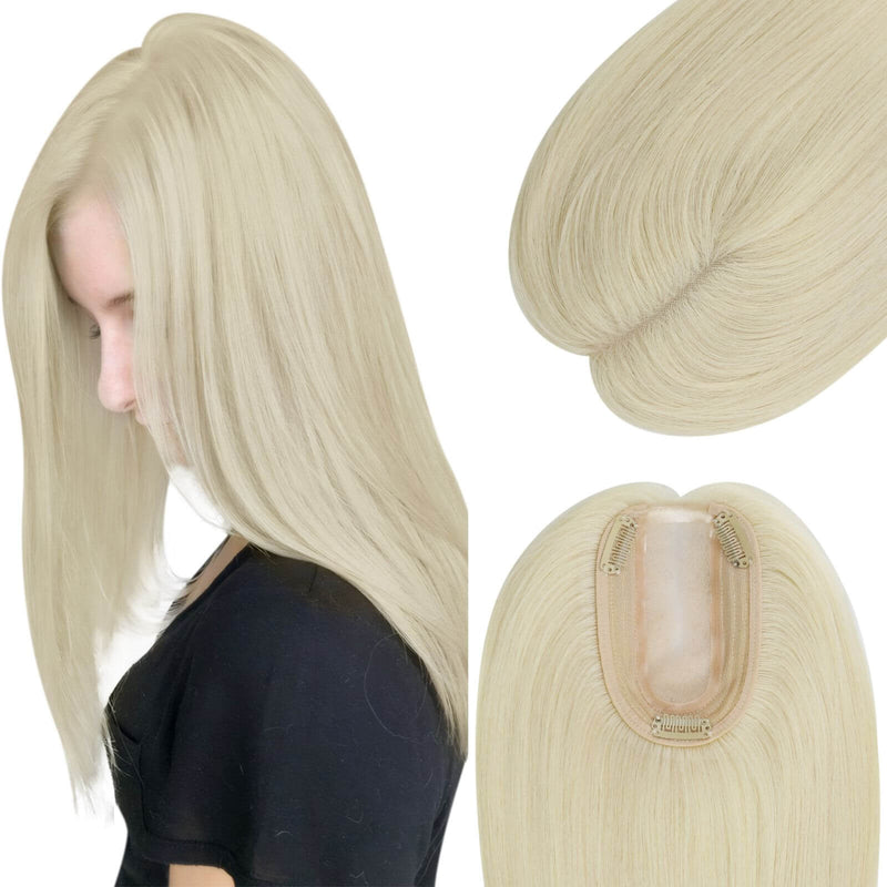 Load image into Gallery viewer, Blonde hair topper straight virgin hair
