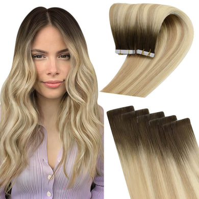 Tape-In Attachment Method-virgin hair bundles-real human hair extensions-human hair bundles-human hair extensions-human hair-real human hair extensions-light brown hair-what is virgin hair